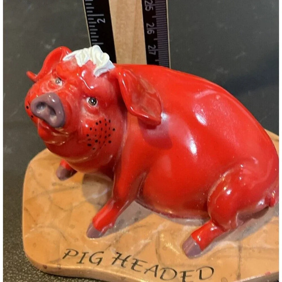 Pig Headed‎ Invasion Collectible Figurine Farm Anthropomorphic Decor 2001 - Picture 4 of 7